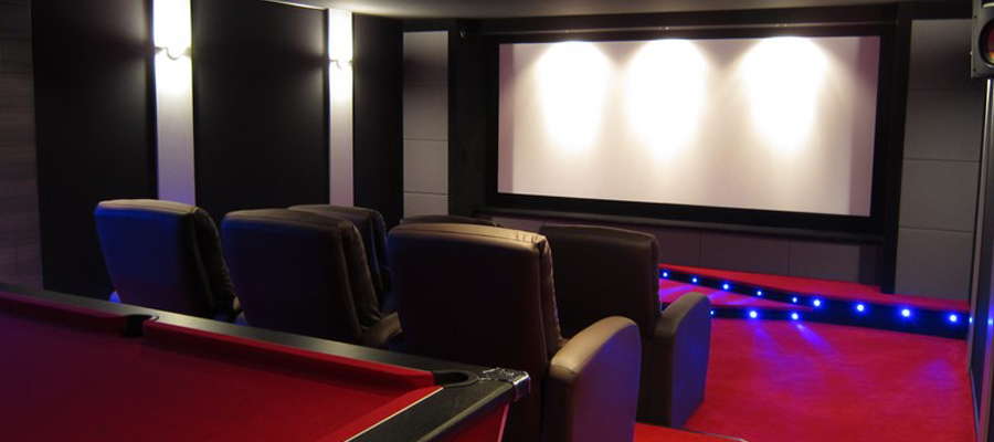 une salle home cinéma